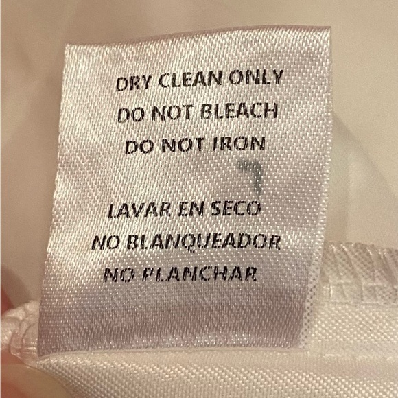 English Rose White A Line Skirt Patterned Lace Lined Size Medium NWT - Picture 9 of 9